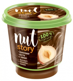 Паста ореховая Nut Story c добавлением какао 350г*12шт.