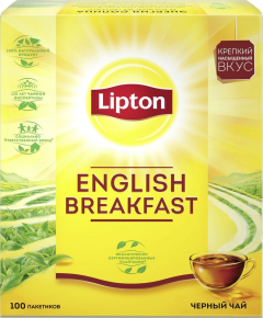 Lipton Чёрн. English Breakfast 100п*2гр. Липтон