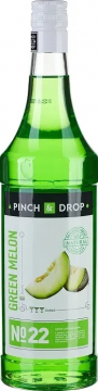 Сироп Зеленая дыня «Pinch&Drop» стекло 1л D=85,H=330мм