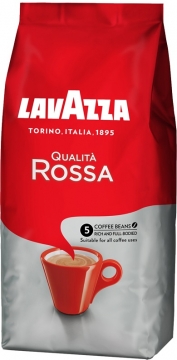 Кофе Лавацца Росса натур. зерно арабика 500гр. Lavazza Qualita Rossa