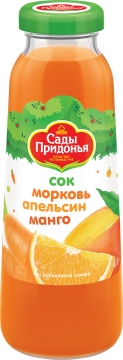 Сады Придонья 0,3л. сок из морк.апельс.манго с мякотью стекло.*8шт.