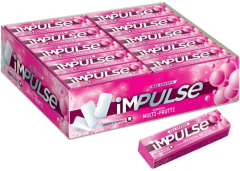 Жевательная резинка «Impulse» со вкусом фруктов, без сахара, 14гр./480шт.