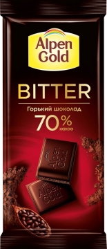 Альпен Гольд 85гр. DARK горький 70% какао.*1шт. Alpen Gold
