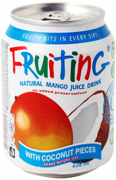 Fruiting 0,238л./6шт. Напиток из сока манго с кусочками кокоса ж/б