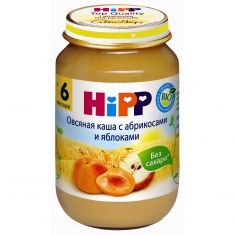 Hipp Каша Овсяная с абрикосами и яблоками с 6 мес.190гр.с/б 1/6 Хипп