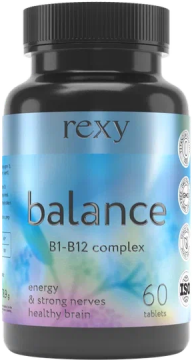 Rexy 60кап.*6шт. БАД к пище Balance Комплекс витаминов B1-B12 Рекси