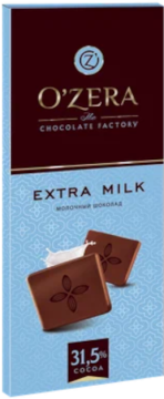 Ozera Extra milk шоколад молочный 90гр.*15шт. Озера