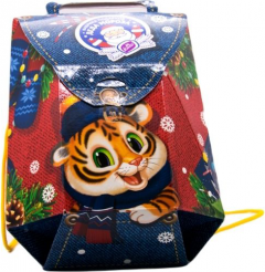 Новогодний подарок 2021 в виде рюкзачка-тигренка КОНТИ 1/500 (Д)