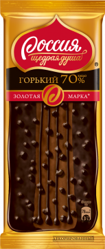 Золотая Марка Шоколад Дуэт в горьком плитка 85гр./5шт.