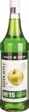 Сироп Зеленое яблоко «Pinch&Drop» стекло 1л D=85,H=330мм