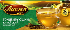 Чай ЛИСМА Тонизирующий зелёный 25х1,5г 1*27