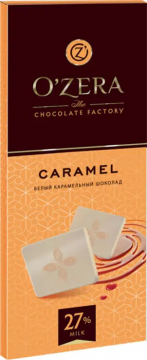 Белый шоколад OZera Caramel 90гр./18шт.