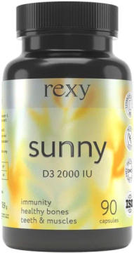 Rexy 90кап.*6шт. БАД к пище Sunny Витамин D3 2000 МЕ Рекси