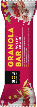 Злаковый батончик GRANOLA BAR со вкусом йогурта и вишни. 40 г/12шт.