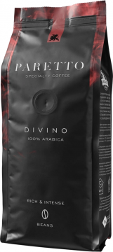 Кофе натуральный Paretto (Паретто) смесь Divino 250 гр. в зёрнах 1/12