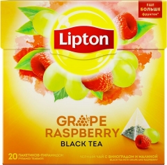 Lipton Grape Raspberry Tea (Виноград-Малина) 20пак*1,8гр. Липтон