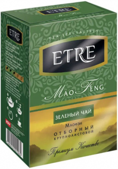 Чай зеленый «ETRE» китайский Mao Feng (крупнолистовой) 100гр./21шт.