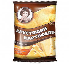 Хрустящий картофель чипсы в ломтиках 40гр.*30шт. Сыр