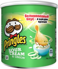 Чипсы Pringles вкус Сметаны и Лука 40гр./12шт. Принглс