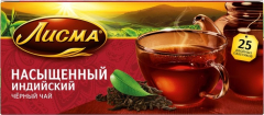 Чай ЛИСМА Насыщенный чёрный 25x1,8г 1*27