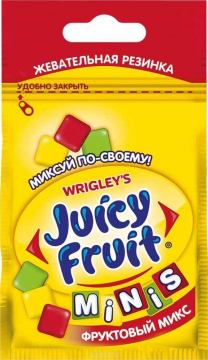 Juicy Fruit Фруктовый микс Minis 15.9 г./14шт. Джуси Фрут