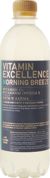 Vitamin Excellence Morning breeze co вкусом лайма и мяты 0,5л.*12шт.  Витамин Экселанс
