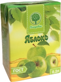 Плодовое Нектар Яблочный,тетрапак 0.2л д/п