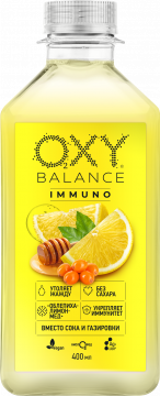 Oxy Balance ИММУНО со вкусом лимон-мед, без газа 0,4л.*9шт.