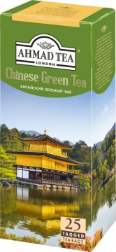 Чай Ahmad Tea зеленый Китайский пакетики с ярлыками 25*1,8г 1*12 Ахмад Ти