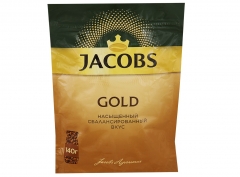 Якобс Голд натуральный растворимый сблимированный пакет 140 г 1*9 Jacobs