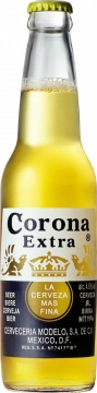 Пивной напиток Corona Extra (Корона Экстра), 4,5%, 0,33л бут.